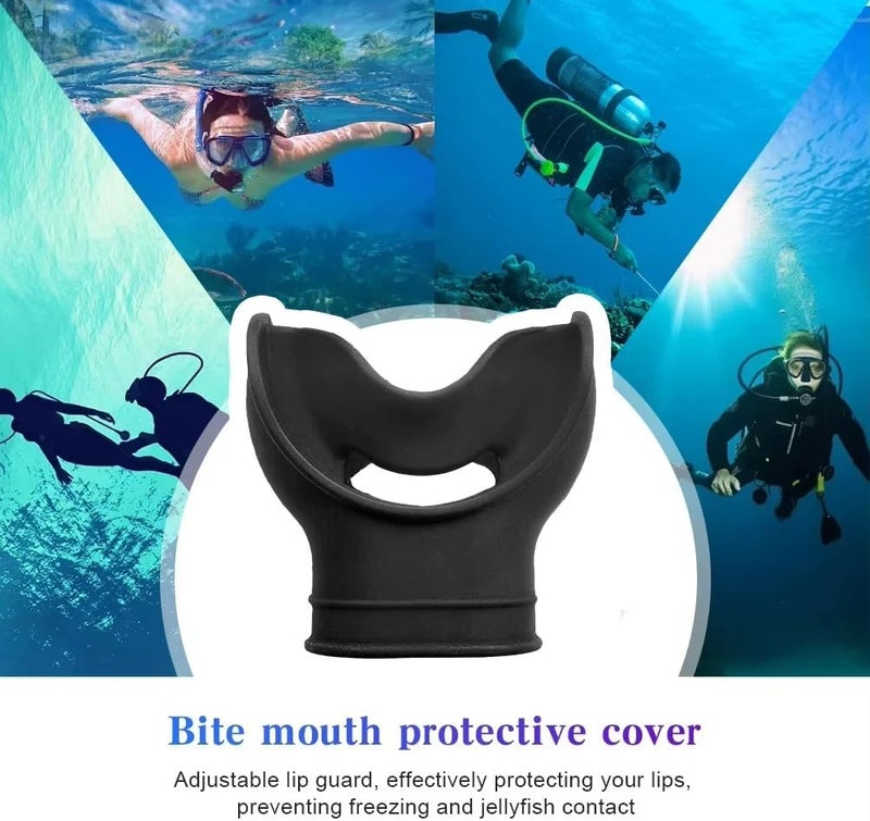 Mollytek 6 PCS Scuba Diving Regulator Mouthpiece Transparent Silicone Snorkel Mouthpiece Soft Comfortable Spare Replacement Fits Most Standard Regulators Scuba Diving Accessories - Image 2